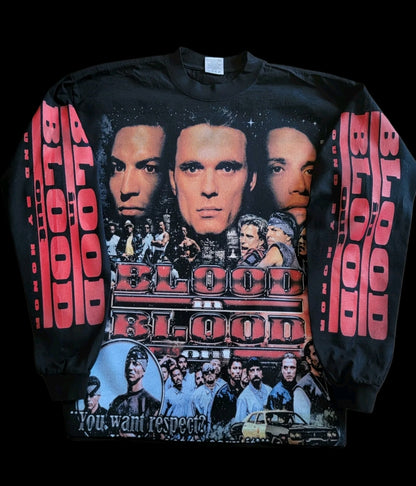 blood in blood out long sleeve on shaka garmet dyed heavyweight "movie"