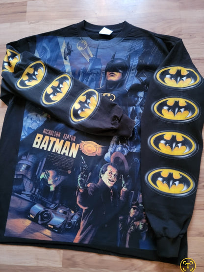 BATMAN LONG SLEEVE ON SHAKA HEAVYWEIGHT SHIRT "MOVIE"