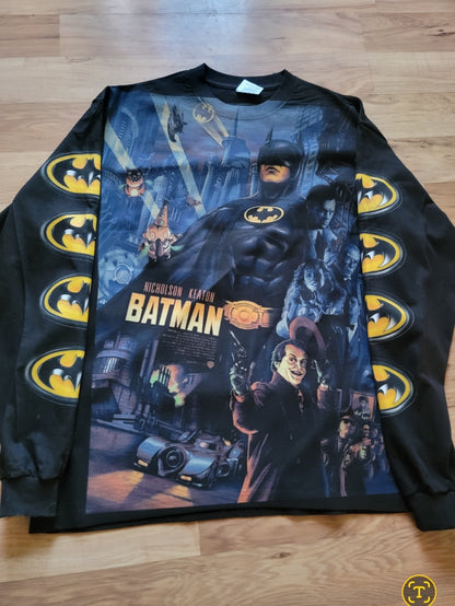 BATMAN LONG SLEEVE ON SHAKA HEAVYWEIGHT SHIRT "MOVIE"