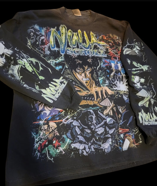 NINJA SCROLL LONG SLEEVE ON SHAKA heavy