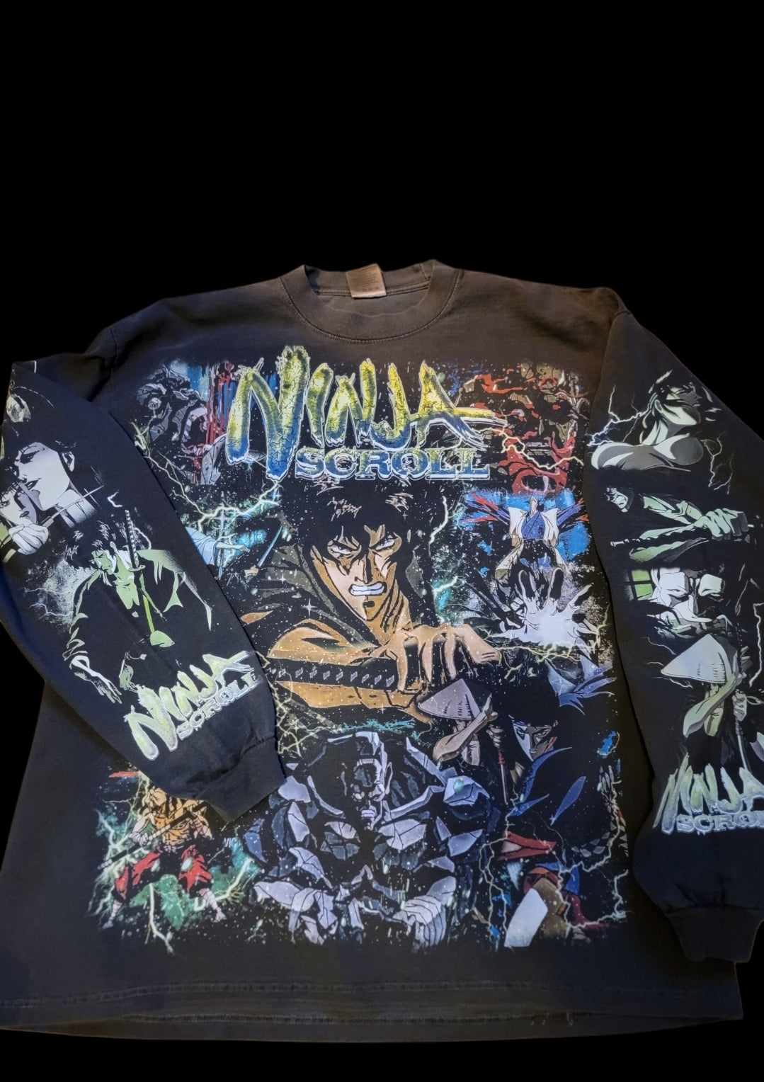NINJA SCROLL LONG SLEEVE ON SHAKA heavy