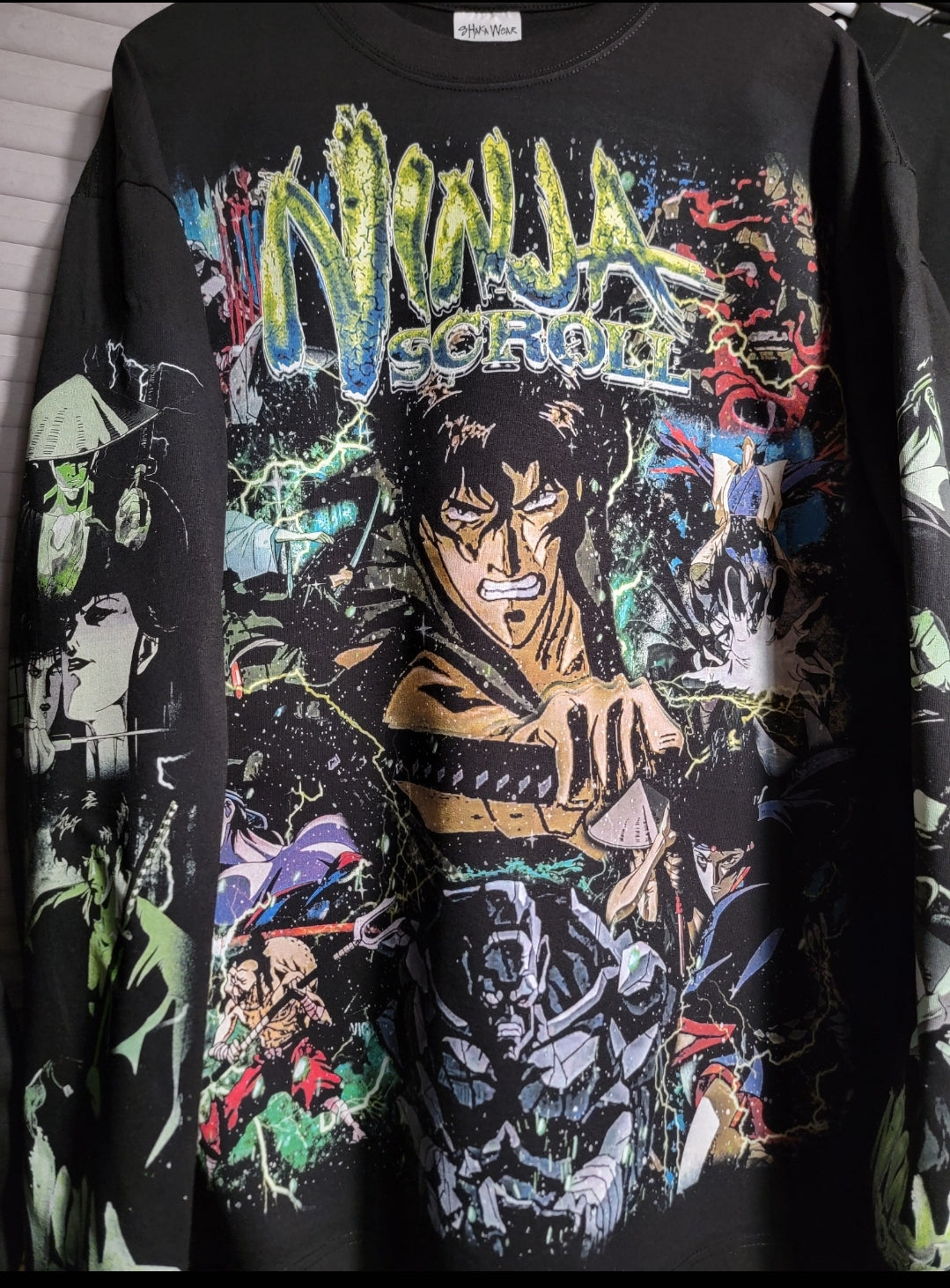 NINJA SCROLL LONG SLEEVE ON SHAKA heavy
