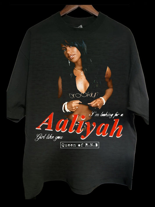 Aaliyah Queen of R&B Girl Like You T Shirt ON SHAKA HEAVYWEIGHT