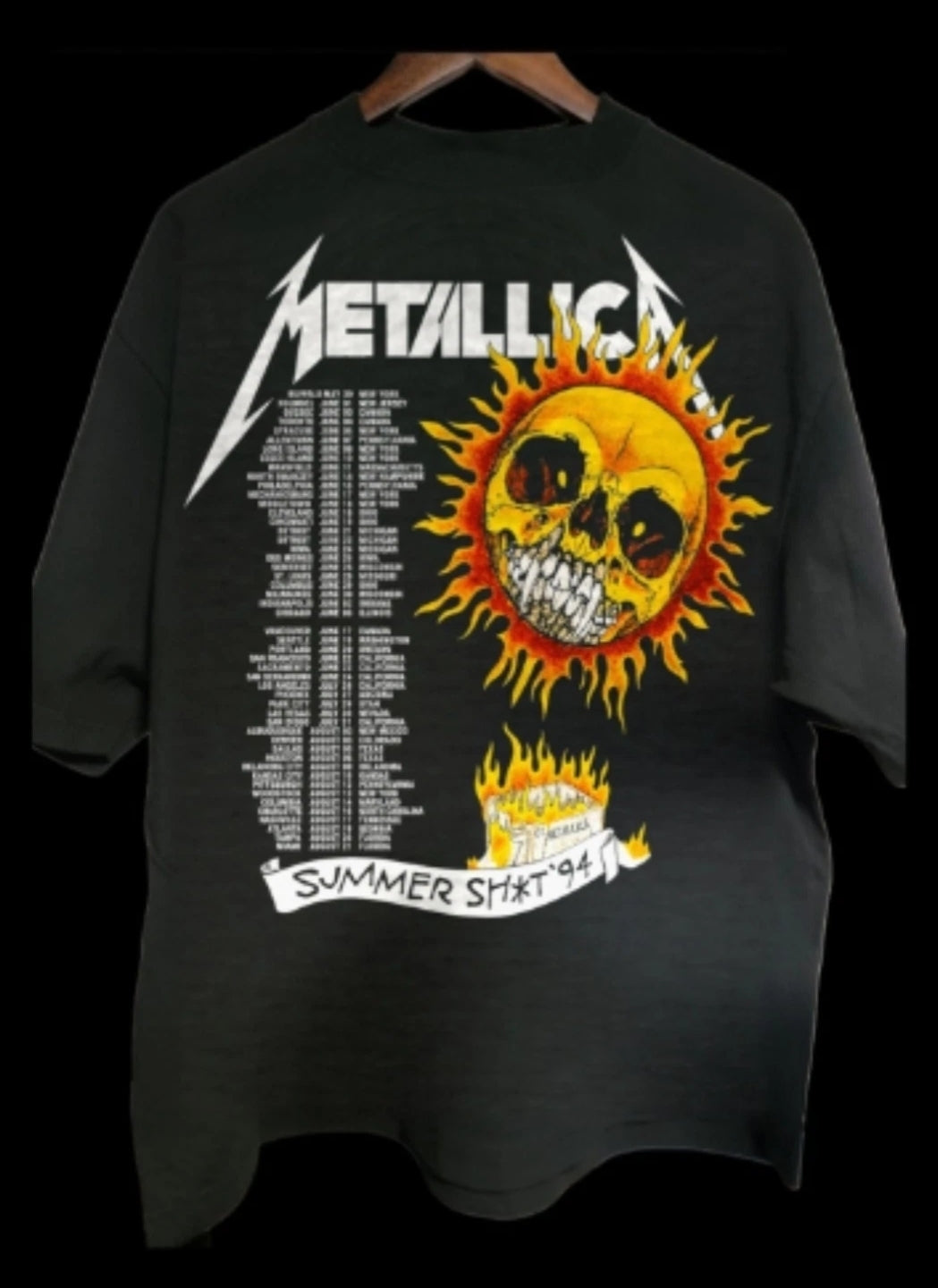 Metallica Summer Sh*t 1994 shirt back