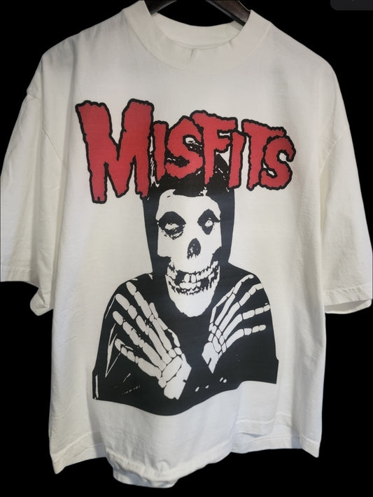 Misfits Fiend skeleton hands custom printed tee