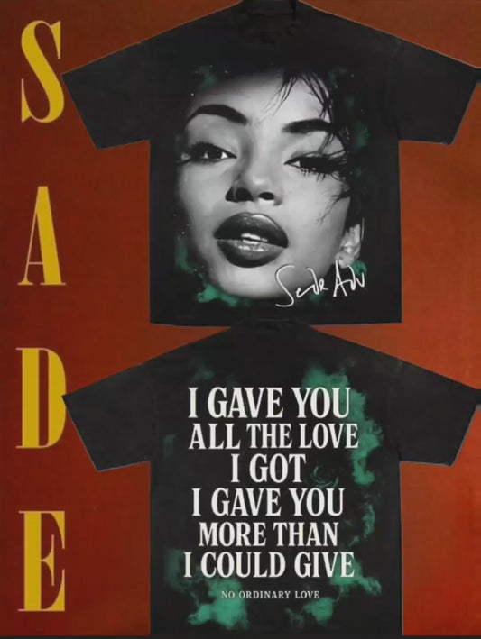 SADE ON SHAKA HEAVYWEIGHT GARMET DYED T SHIRT