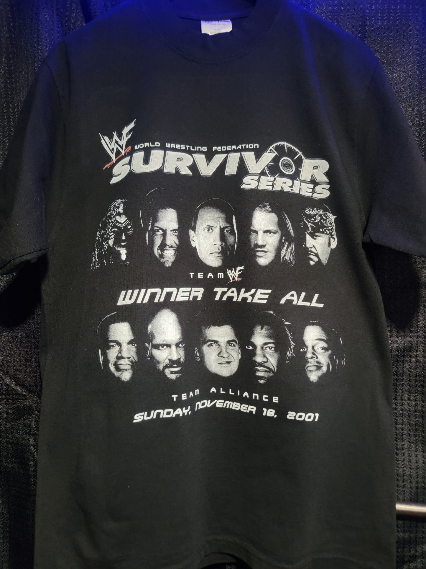 SURVIVOR SERIES Winner TAKE all ON SHAKA HEAVYWEIGHT GARMET DYED T SHIRT(wrestling