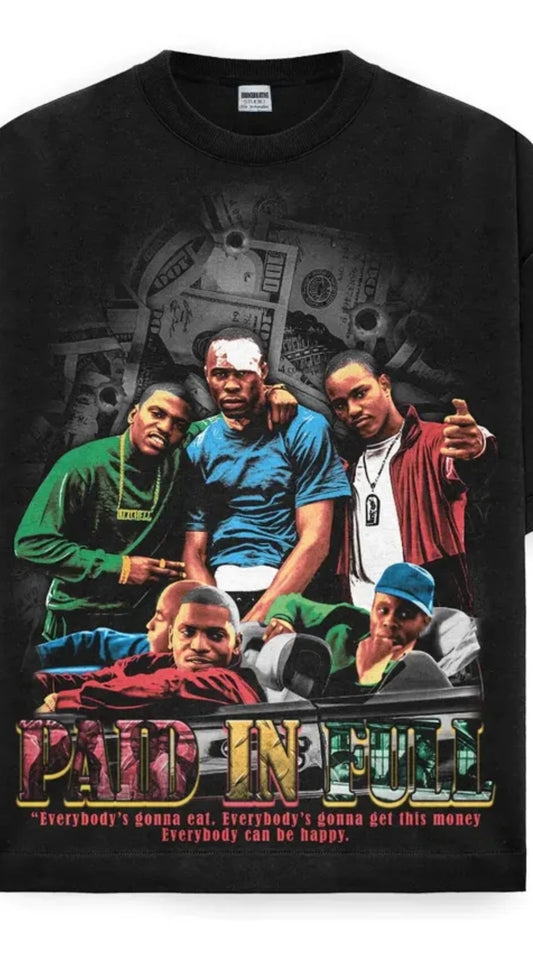 PAID IN FULL ON SHAKA HEAVYWEIGHT GARMET DYED T SHIRT