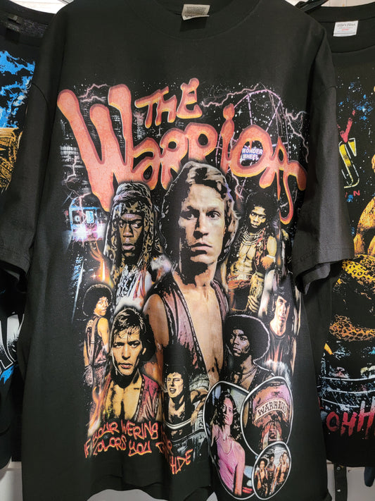 THE WARRIORS ON SHAKA HEAVYWEIGHT GARMET DYED T SHIRT