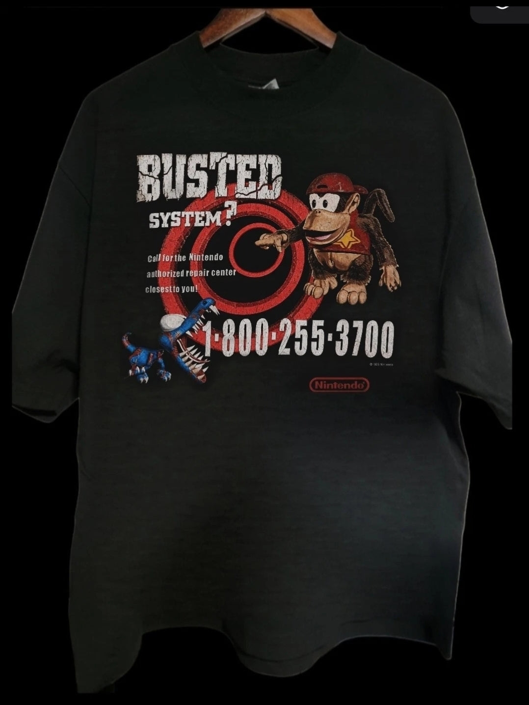 1995 NINTENDO BUSTED SYSTEM? ON A Shaka Heavyweight T-Shirt  Modern
