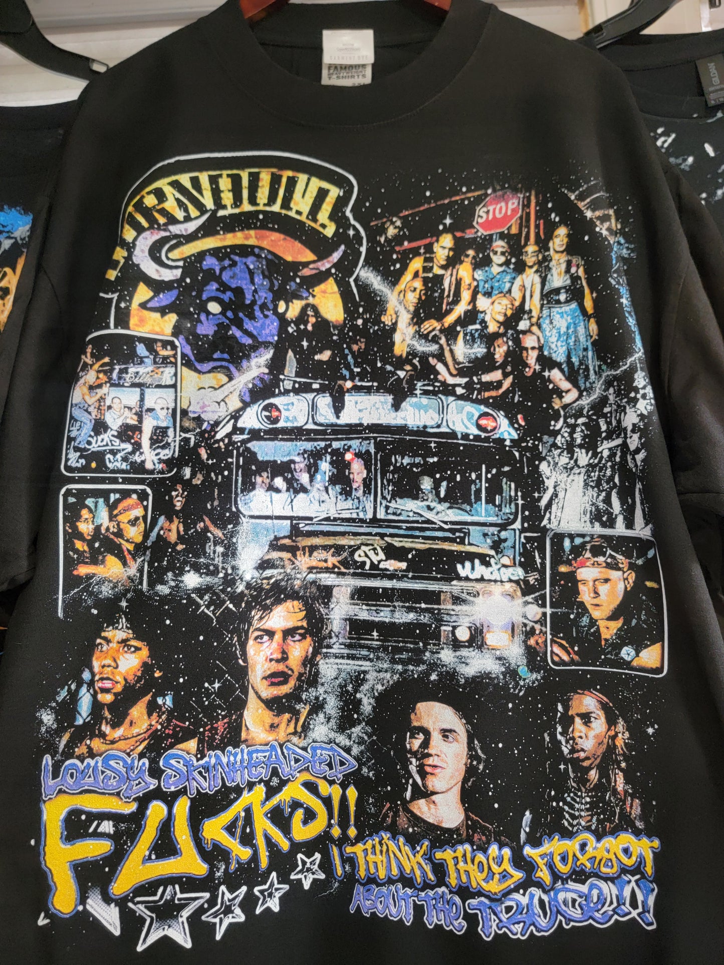 TURNBULL AC ON SHAKA HEAVYWEIGHT GARMET DYED T SHIRT " MOVIES WARRIORS