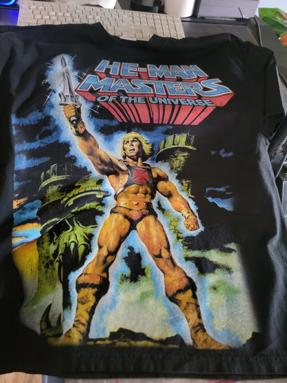HE-MAN Masters of the universe ON SHAKA HEAVY GARMET DYED T Shirt