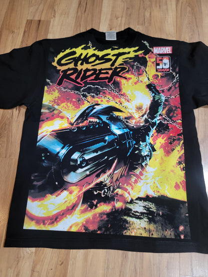 GHOST RIDER BIG PRINT ON SHAKA HEAVYWEIGHT GARMET DYED