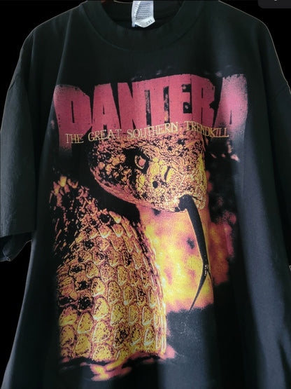 PANTERA GREAT SOUTHERN TRENDKILL  On SHAKA HEAVYWEIGHT GARMET SHIRT