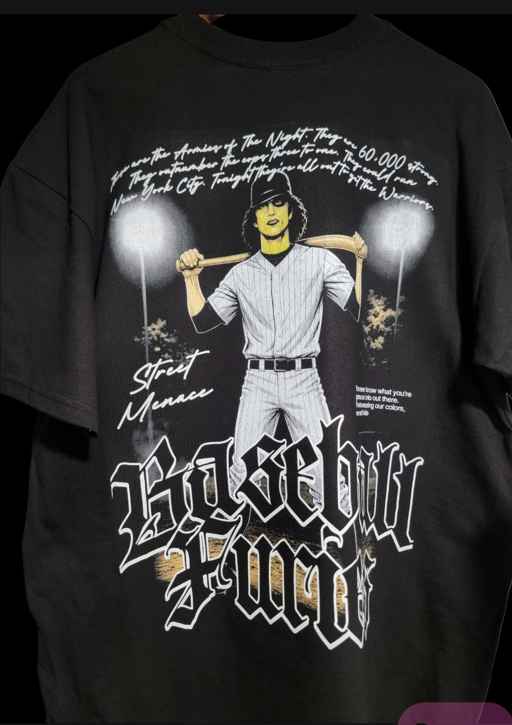 BASEBALL FURIES ON SHAKA HEAVY GARMET DYED T DHIRT
