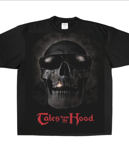 TALES FROM THE HOOD ON SHAKA HEAVYWEIGHT GARMET DYED T SHIRT "HORROR"