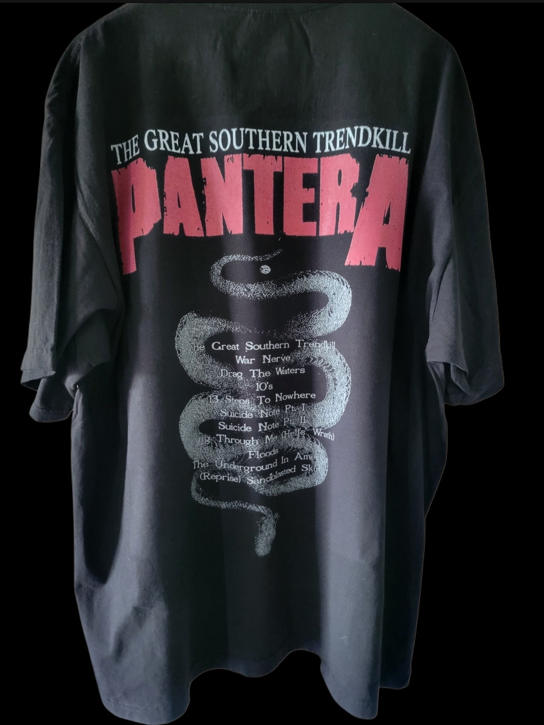 PANTERA GREAT SOUTHERN TRENDKILL  On SHAKA HEAVYWEIGHT GARMET SHIRT