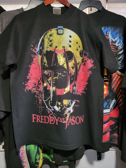 FREDDY VS. JASON ON SHAKA HEAVYWEIGHT GARMET DYED T SHIRT "HORROR"