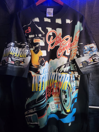 DALE ERNHARDT INTIMIDATOR RULES ON SHAKA HEAVY GARMET DYED T (Front back , sleeves