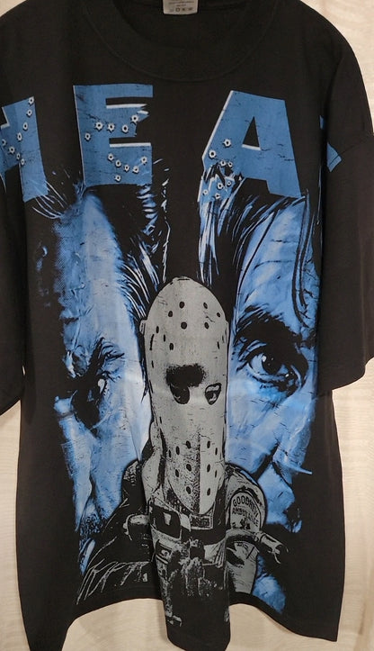 HEAT AOP (FRONT ONLY)ON SHAKA HEAVYWEIGHT GARMET DYED T SHIRT