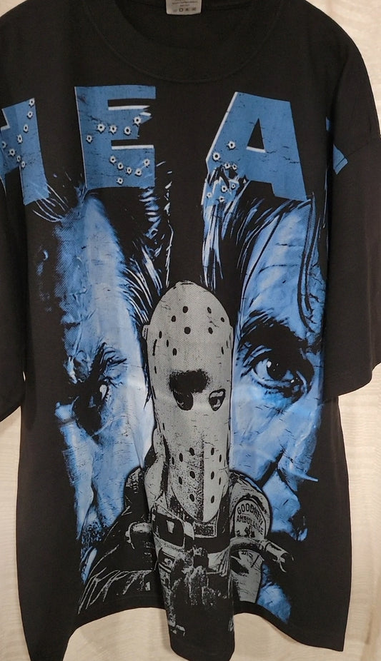 HEAT AOP (FRONT & Back)ON SHAKA HEAVYWEIGHT GARMET DYED T SHIRT