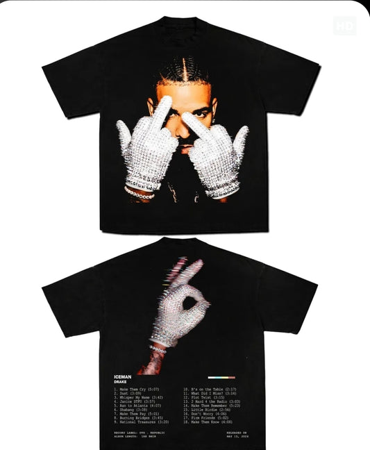 ICEMAN DRAKE ON SHAKA HEAVY GARMET DYED T shirt