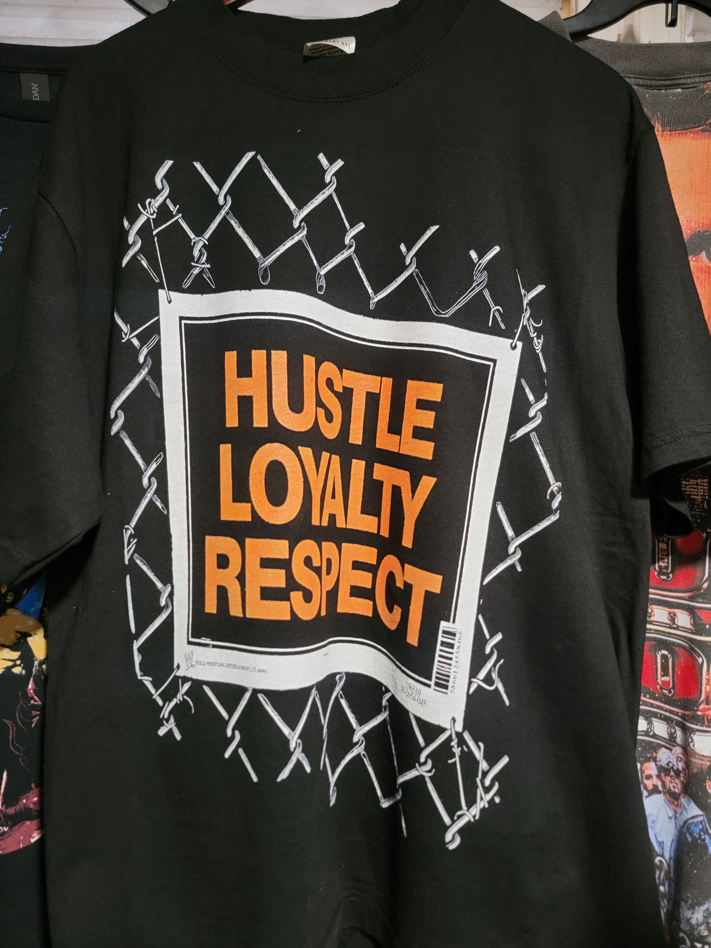 JOHN CENA hustle loyalty  Respect ON SHAKA HEAVYWEIGHT GARMET DYED T " WRESTLING