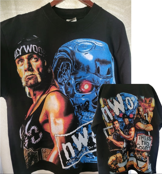 HOLLYWOOD HOGAN NWO TERMINATOR (FRONT & Back PRINT)