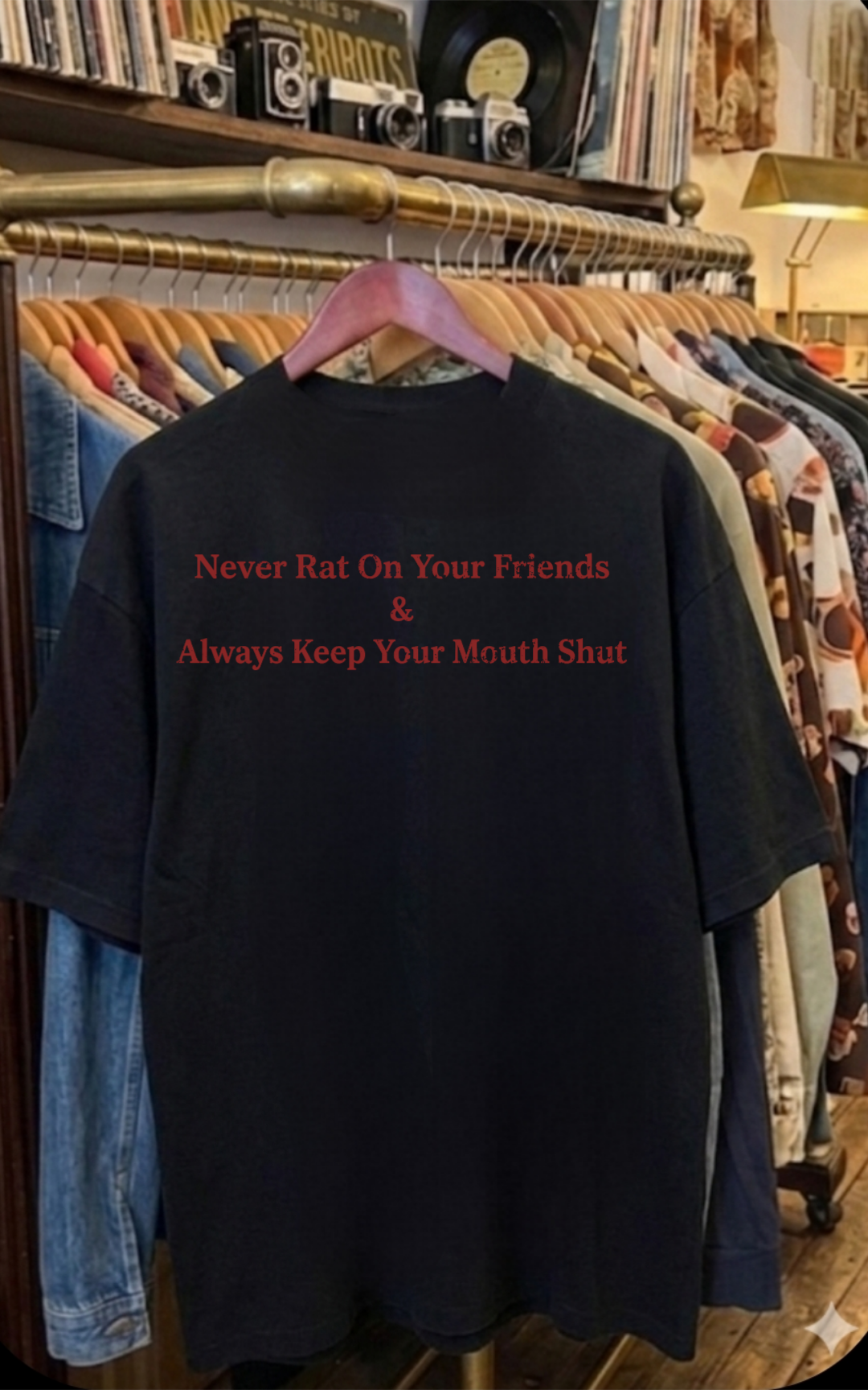 VNTG GOODFELLAS REMAKE On SHAKA HEAVYWEIGHT GARMET SHIRT "MODERN"