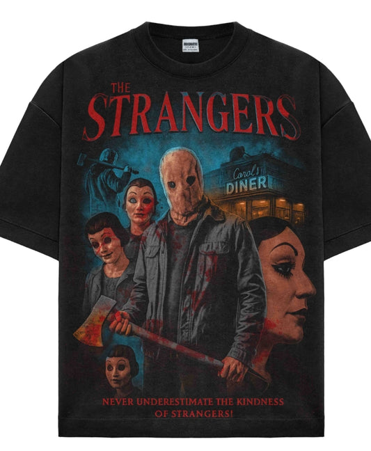 THE STRANGERS ON SHAKA HEAVYWEIGHT GARMET DYED T SHIRT "Horror"