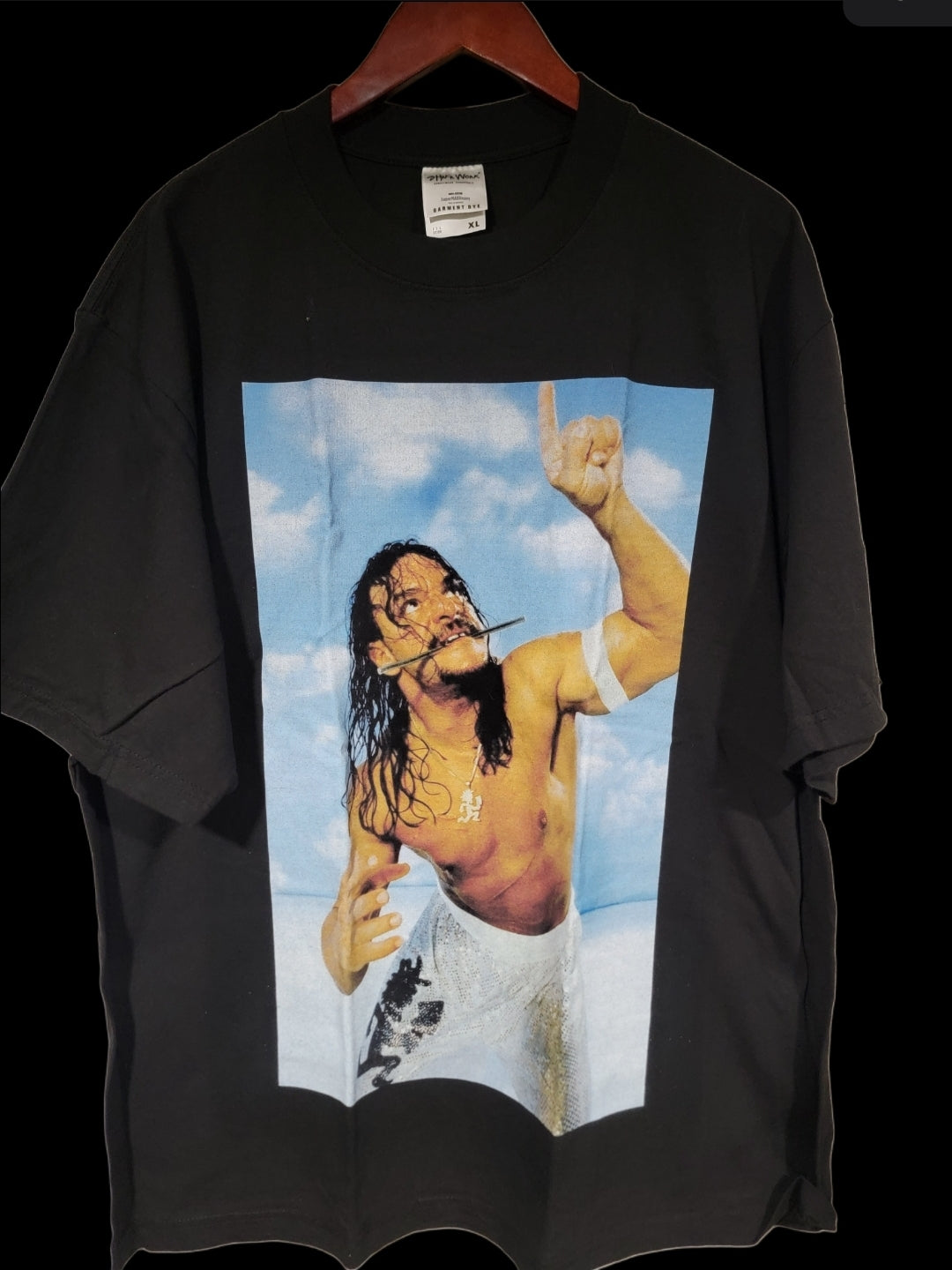 SABU ON SHAKA HEAVYWEIGHT GARMETDYEDTSHIRT "wrestling
