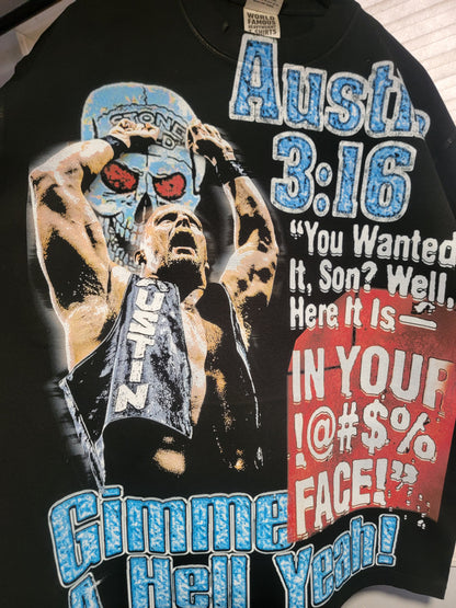 STONE COLD AOP ON SHAKA HEAVYWEIGHT GARMET DYED T SHIRT Wrestling