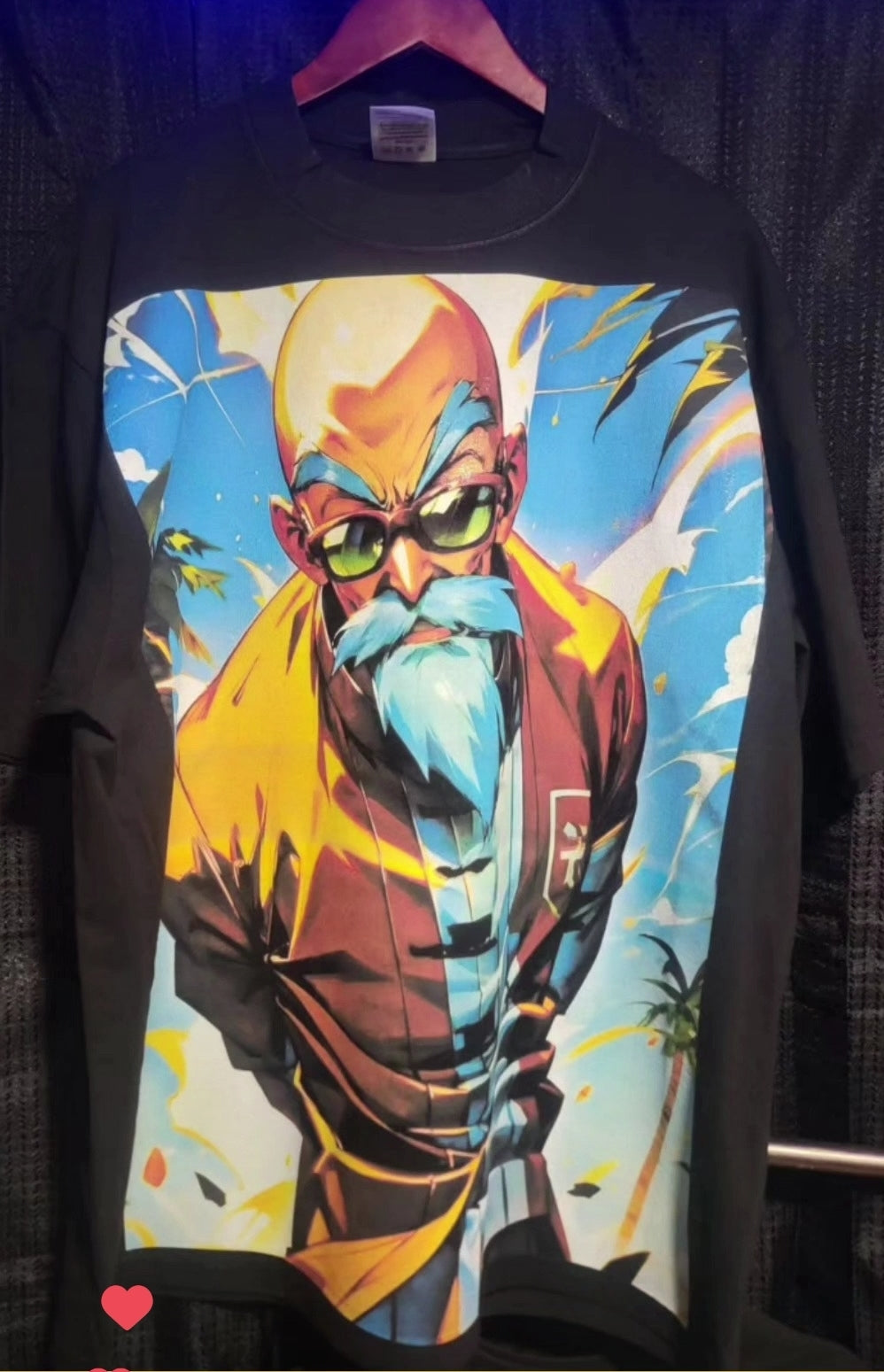 MASTER ROSHI (DRAGON BALL Z) ON SHAKA HEAVY GARMET DYED T