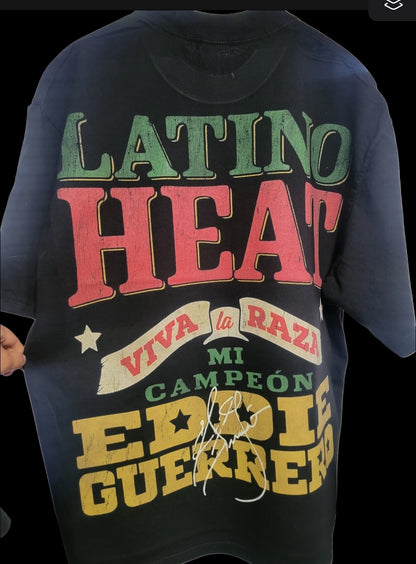 EDDIE GUERRERO ON SHAKA HEAVYWEIGHT GARMET DYED T SHIRT (Wrestling