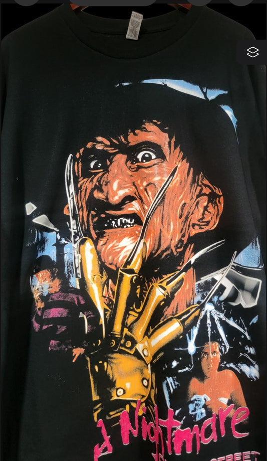 FREDDY ON SHAKA HEAVYWEIGHT GARMET DYED T SHIRT "Horror"