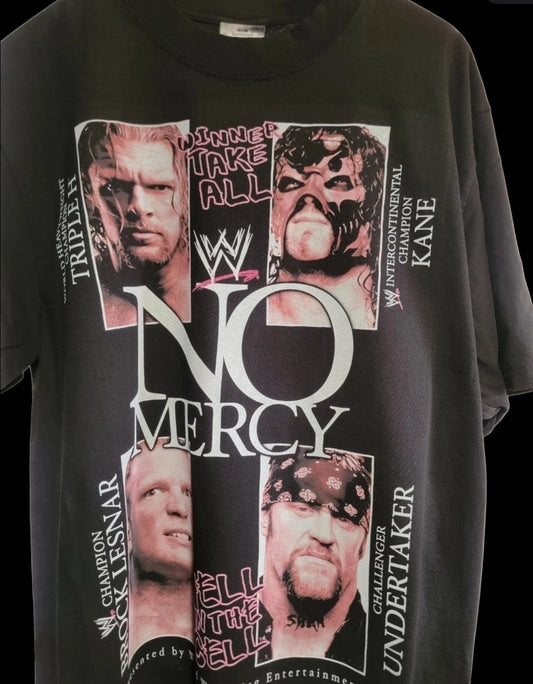 NO MERCY HELL IN A CELL ON A SHAKA HEAVYWEIGHT GARMET SHIRT "MODERN"