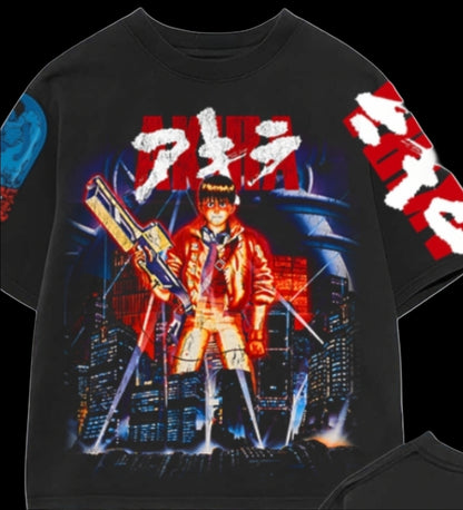 AKIRA ON SHAKA HEAVYWEIGHT GARMET DYED T SHIRT