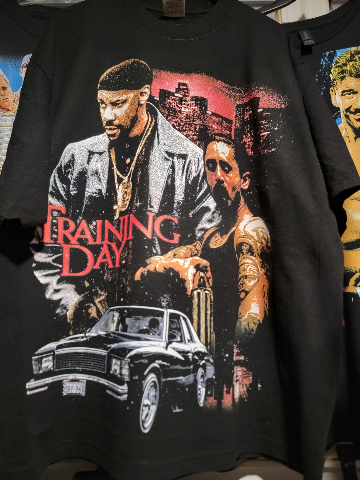 TRAINING DAY ON SHAKA HEAVYWEIGHT GARMET DYED T SHIRT (movie
