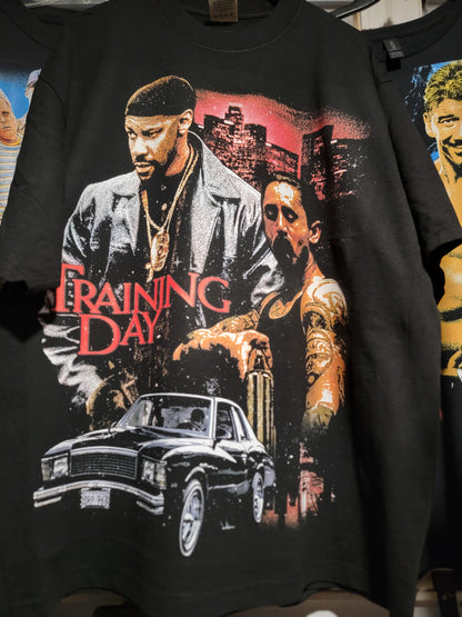 TRAINING DAY ON SHAKA HEAVYWEIGHT GARMET DYED T SHIRT (movie