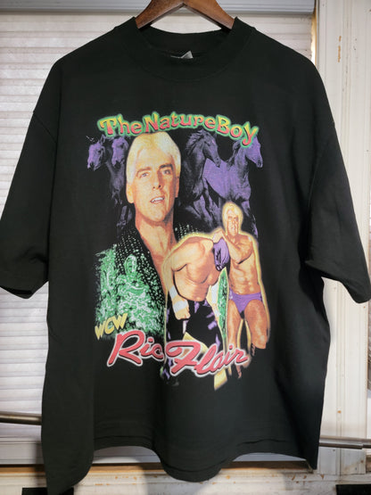Nature Boy Ric Flair ON SHAKA HEAVY GARMET DYED T"WRESTLING