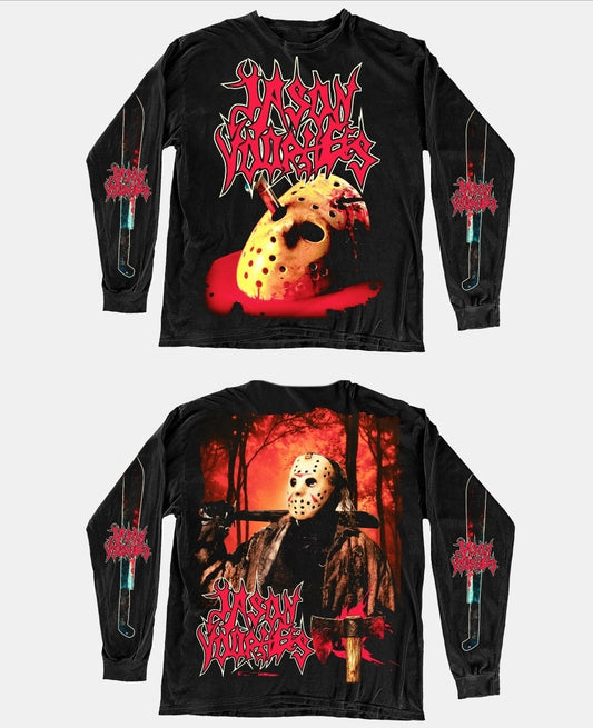 JASON VOORHEES LONGSLEEVE ON SHAKA HEAVYWEIGHT "HORROR