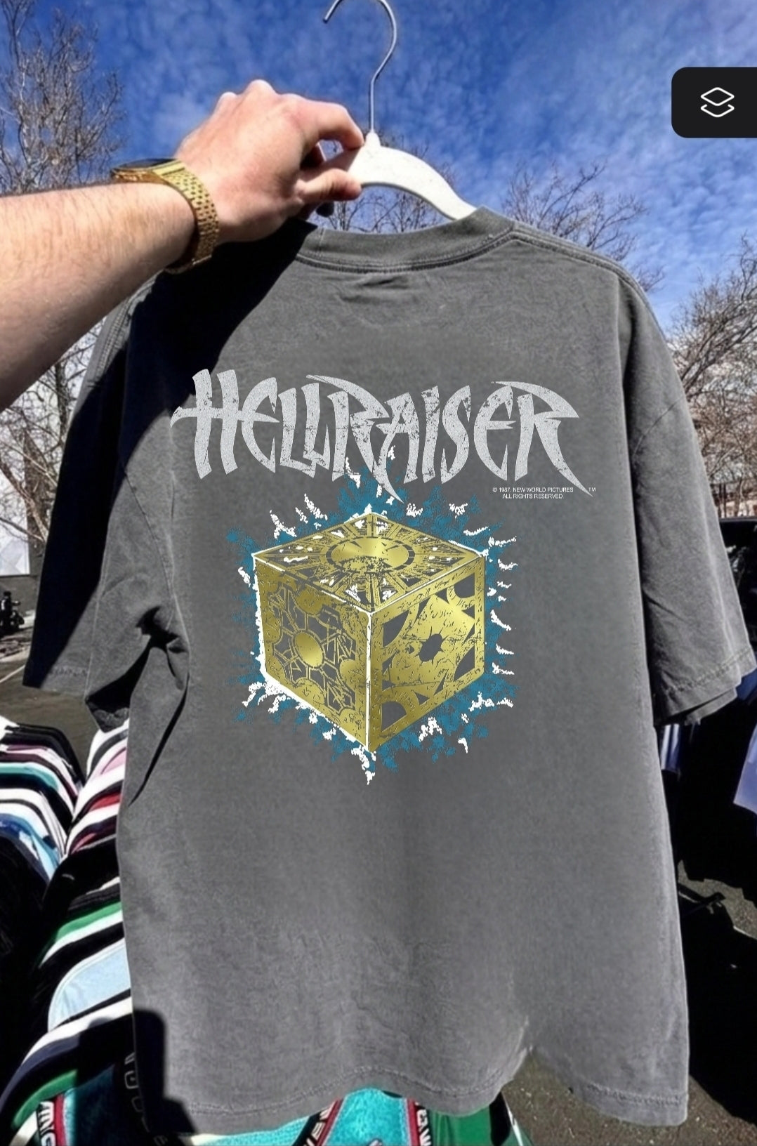 87" Hellraiser Promo On SHAKA HEAVYWEIGHT GARMET SHIRT "MODERN"