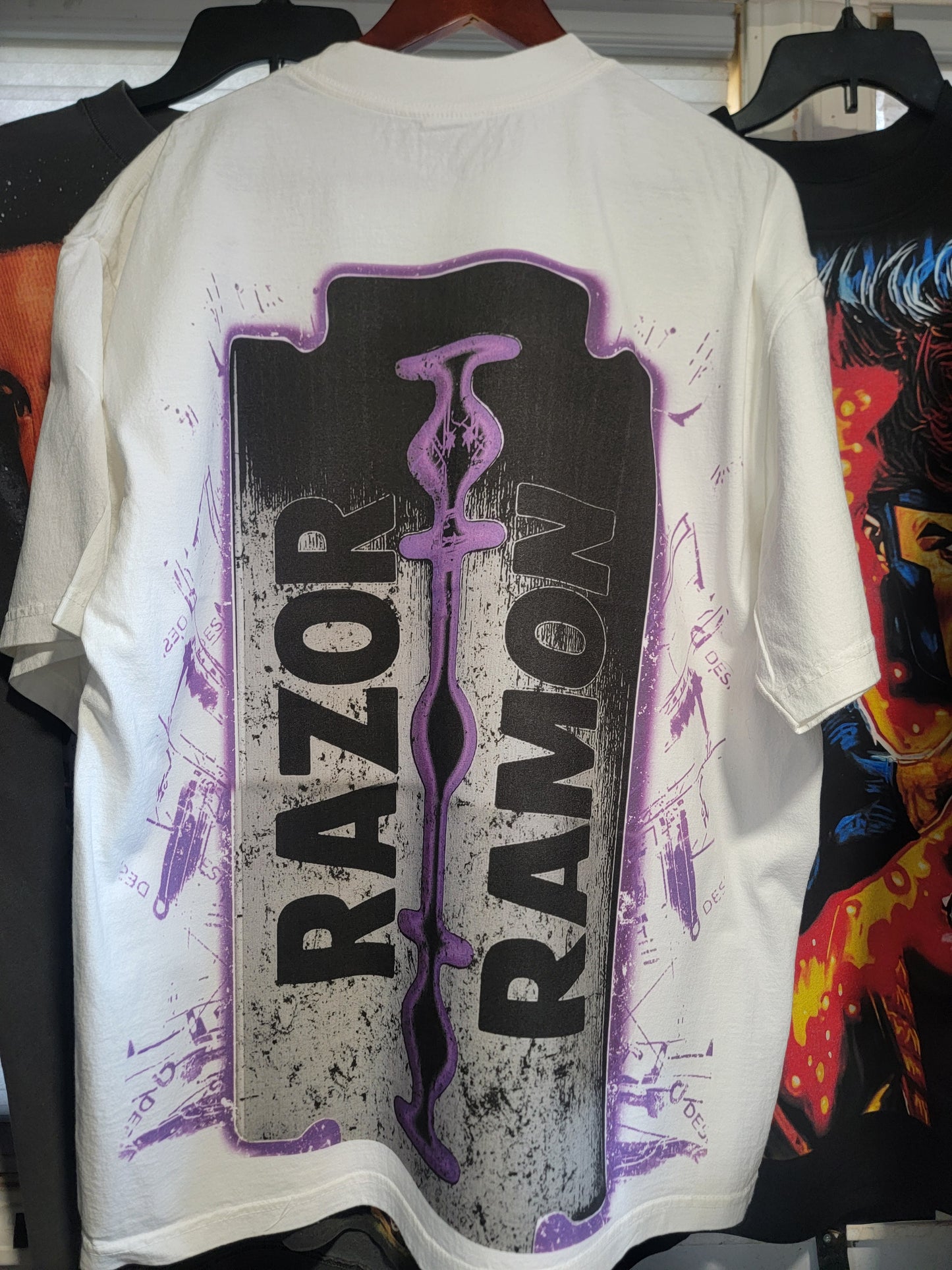 Razor Ramon SHAKA HEAVYWEIGHT GARMET DYED T SHIRT (WRESTLING