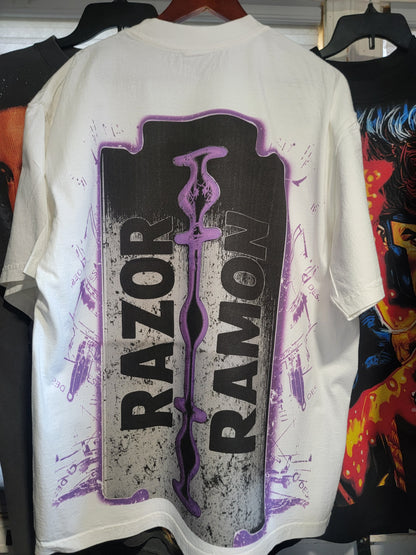 Razor Ramon SHAKA HEAVYWEIGHT GARMET DYED T SHIRT (WRESTLING