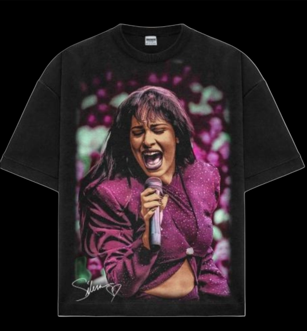SELENA ON SHAKA HEAVYWEIGHT GARMET DYED T SHIRT