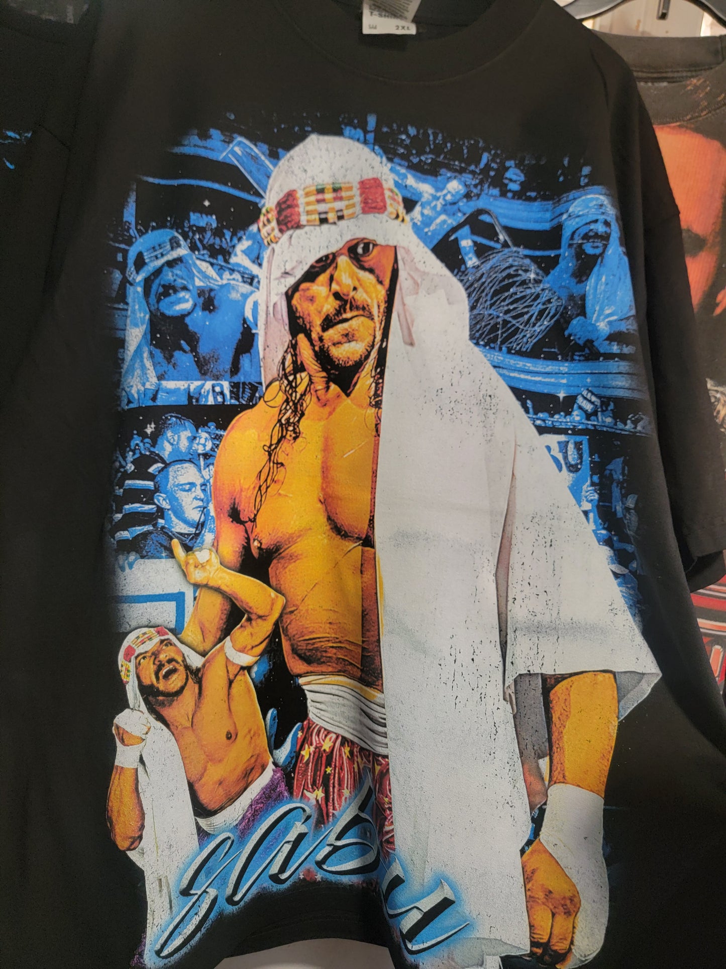 SABU THE LEGEND on Shaka heavyweight garment dyed t-shirt wrestling