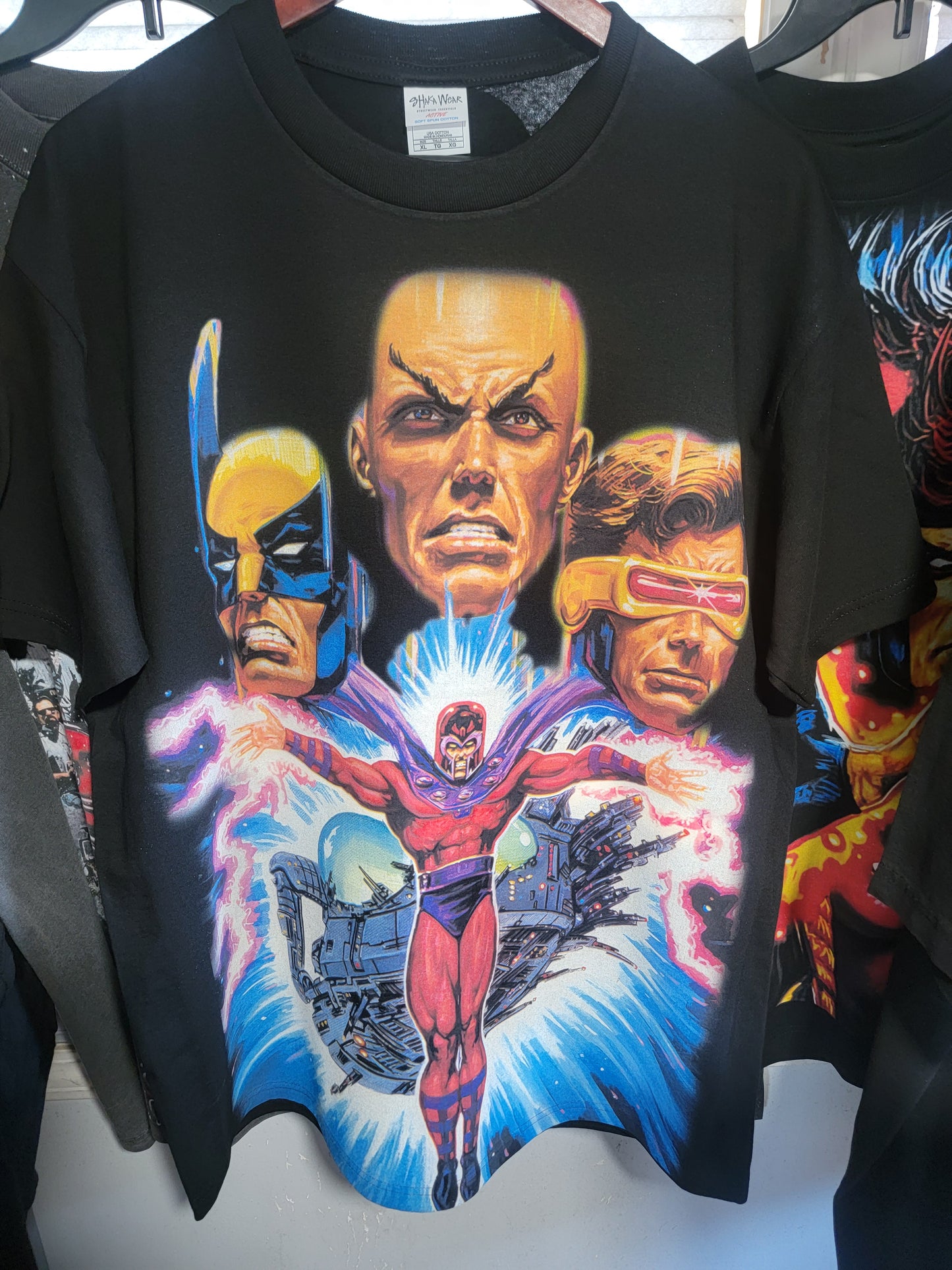 X NEN FATAL ATRACTION ON SHAKA HEAVYWEIGHT GARMET DYED T SHIRT