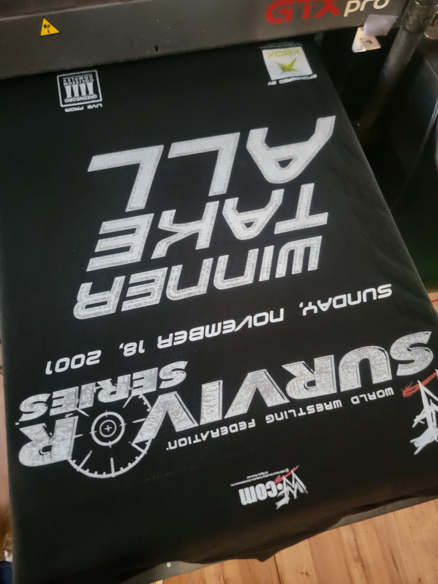 SURVIVOR SERIES Winner TAKE all ON SHAKA HEAVYWEIGHT GARMET DYED T SHIRT(wrestling