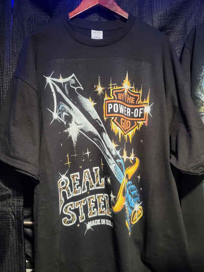 BY THE POWER OF GOD T SHIRT (SWORD)