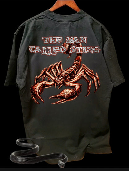 STING  ON SHAKA HEAVYWEIGHT GARMET DYED T SHIRT (Wrestling
